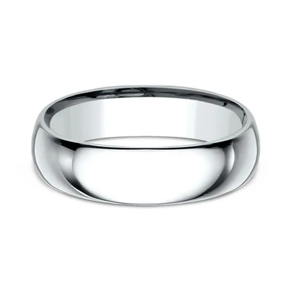 Platinum Light Comfort-Fit 6.0mm Polished Wedding Band Size 9 Image 2 Raleigh Diamond Fine Jewelry Raleigh, NC