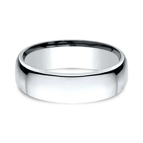 14K White Gold EuroComfort Fit 2.5mm Band Size 6.5 Image 2 Raleigh Diamond Fine Jewelry Raleigh, NC
