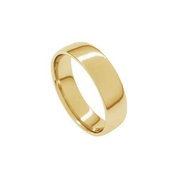 18K Yellow Gold 6 mm Lightweight Comfort-Fit European Style Band Size 9 Image 2 Raleigh Diamond Fine Jewelry Raleigh, NC