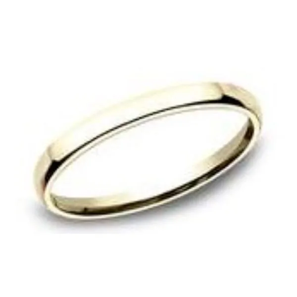 14K Yellow Gold Euro Comfort Fit 2.5mm Plain Wedding Band Size 6.5 Image 2 Raleigh Diamond Fine Jewelry Raleigh, NC