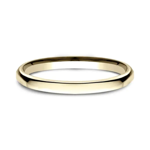 14K Yellow Gold Euro Comfort Fit 2.5mm Plain Wedding Band Size 6.5 Raleigh Diamond Fine Jewelry Raleigh, NC