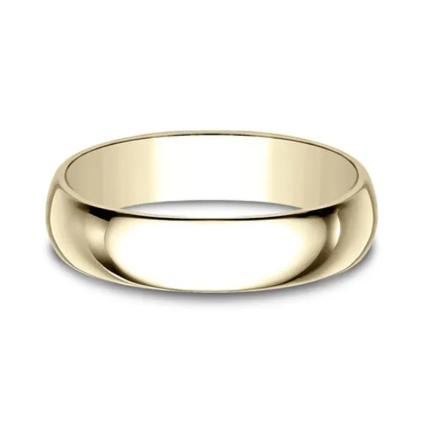 14K Yellow Gold 5.0mm Light Comfort Fit Wedding Band Size 10 Image 2 Raleigh Diamond Fine Jewelry Raleigh, NC