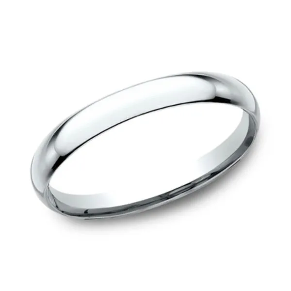 14K White Gold Regular Dome Comfort-Fit 2.0mm Polished Ladies' Wedding Band Size 6.5 Image 2 Raleigh Diamond Fine Jewelry Raleigh, NC