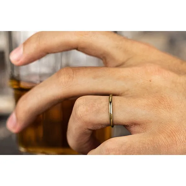 14K Yellow Gold Light Comfort-Fit 2.0mm Polished Ladies' Wedding Band Size 7 Image 3 Raleigh Diamond Fine Jewelry Raleigh, NC