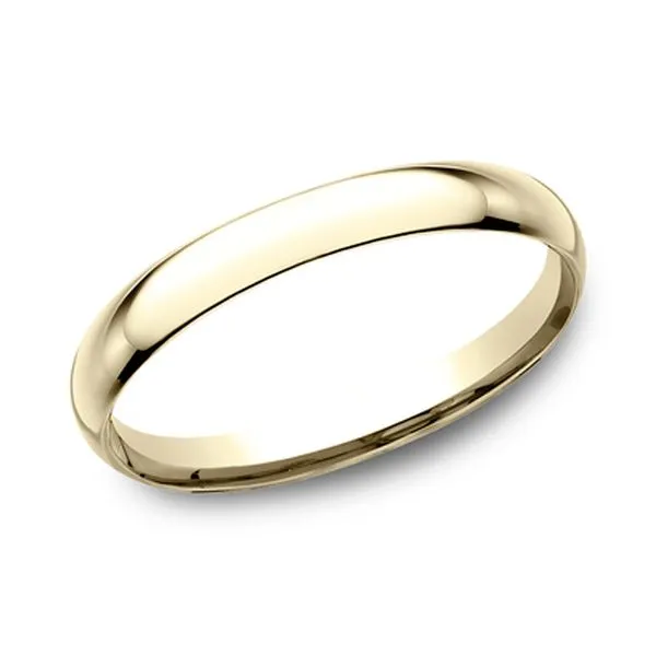 14K Yellow Gold 3mm Light Comfort Fit Plain Ladies' Wedding Band Size 7.5 Image 2 Raleigh Diamond Fine Jewelry Raleigh, NC