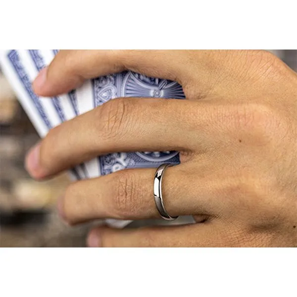 18K White Gold Euro Comfort-Fit 3.5mm Polished Wedding Band Size 8.5 Image 3 Raleigh Diamond Fine Jewelry Raleigh, NC