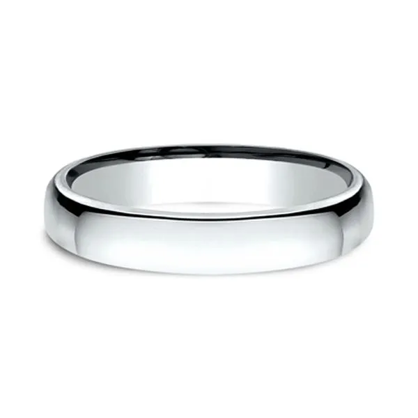 18K White Gold Euro Comfort-Fit 3.5mm Polished Wedding Band Size 8.5 Raleigh Diamond Fine Jewelry Raleigh, NC