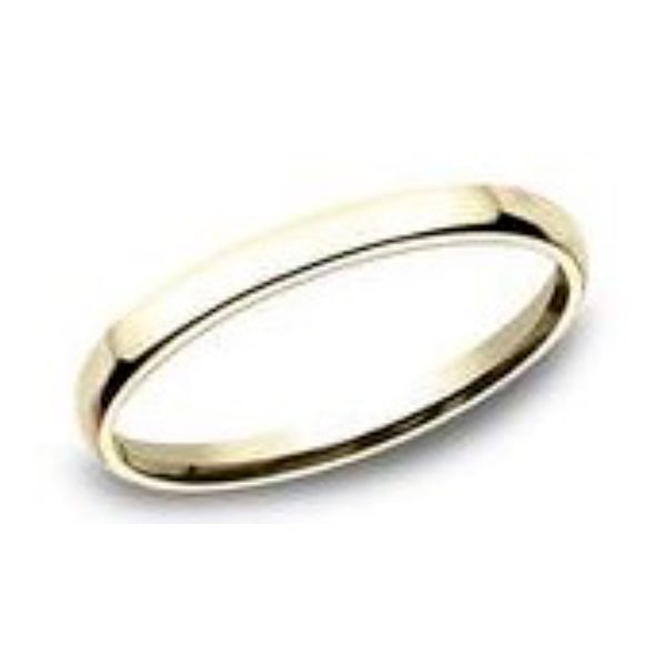 14K Yellow Gold Euro Comfort Fit 2.5mm Plain Wedding Band Sz 6.5 Raleigh Diamond Fine Jewelry Raleigh, NC