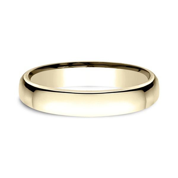 14K Yellow Gold Euro Comfort-Fit 3.5mm Polished Wedding Band Sz 8.5 Image 2 Raleigh Diamond Fine Jewelry Raleigh, NC