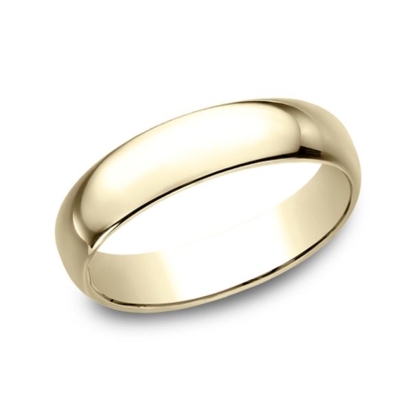 14K Yellow Gold 5.0mm Light Comfort Fit Wedding Band Size 10 Image 2 Raleigh Diamond Fine Jewelry Raleigh, NC