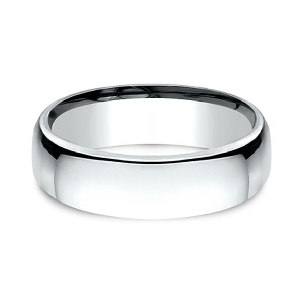 14K White Gold EuroComfort-Fit 2.5mm Men's Wedding Band Sz 7.5 Image 2 Raleigh Diamond Fine Jewelry Raleigh, NC