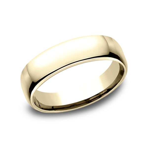 14K Yellow Gold Euro Comfort-Fit 5.5mm Polished Wedding Band Size 9.5 Raleigh Diamond Fine Jewelry Raleigh, NC