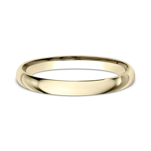 14K Yellow Gold 2.0 mm Light Comfort-Fit Polished Ladies Wedding Band Sz 6.5 Image 2 Raleigh Diamond Fine Jewelry Raleigh, NC