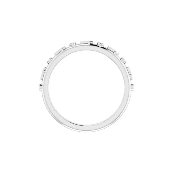 14K White Gold 0.03ctw Natural Diamond Cross Ring Image 3 Raleigh Diamond Fine Jewelry Raleigh, NC