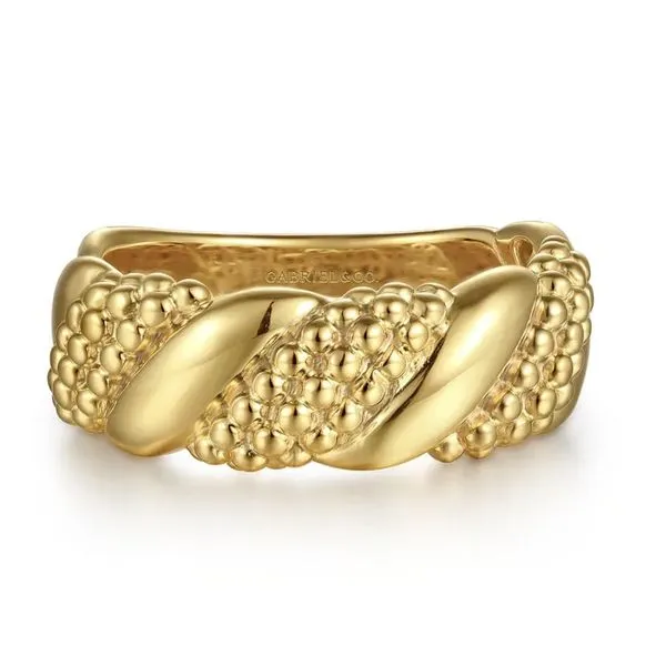 14KY 4mm Plain Gold Bujukan Twisted Ring Size 6.5 (GAB) Raleigh Diamond Fine Jewelry Raleigh, NC