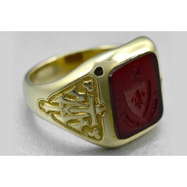 Estate Tiffany & Co. 18K Yellow Gold Men's Masonic Class Ring Size 11.25 Image 3 Raleigh Diamond Fine Jewelry Raleigh, NC