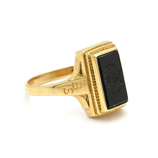 Estate 14K Yellow Gold UNC Chapel Hill Class Rectangular ...