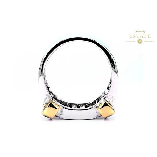 Estate 14K 2-Tone 3.64ctw Princess Marquise RBC Men's Fashion Ring Image 3 Raleigh Diamond Fine Jewelry Raleigh, NC