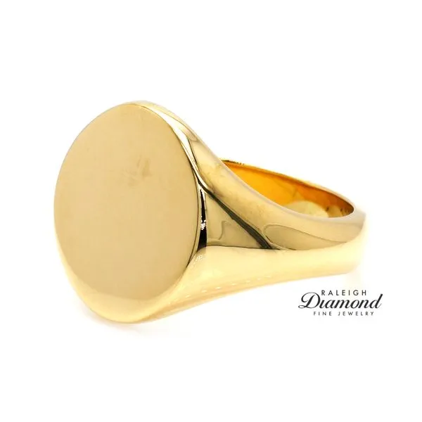 Estate Tiffany & Co. 14K Yellow Gold Signet Ring Image 3 Raleigh Diamond Fine Jewelry Raleigh, NC