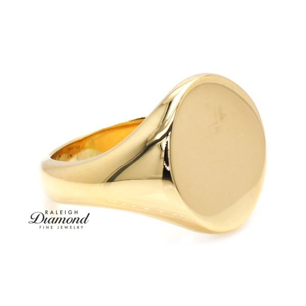 Estate Tiffany & Co. 14K Yellow Gold Signet Ring Image 4 Raleigh Diamond Fine Jewelry Raleigh, NC