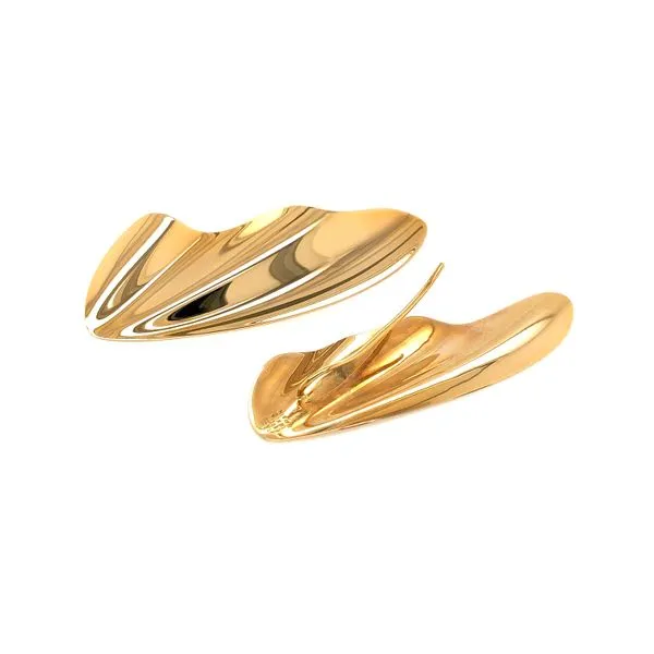 Estate Tiffany & Co. 18K Yellow Gold High Tide Earrings Image 2 Raleigh Diamond Fine Jewelry Raleigh, NC