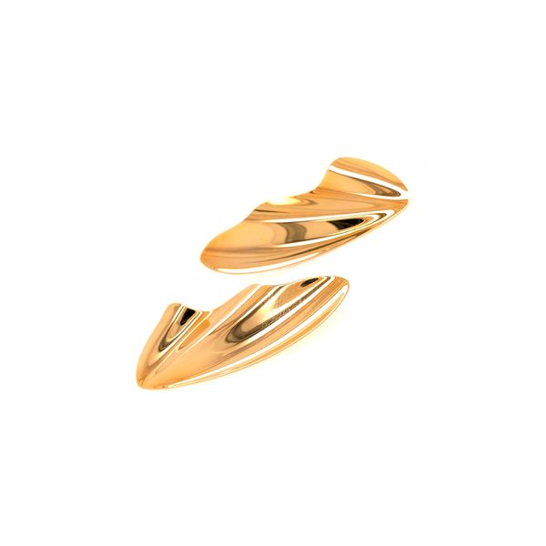 Estate Tiffany & Co. 18K Yellow Gold High Tide Earrings Image 3 Raleigh Diamond Fine Jewelry Raleigh, NC
