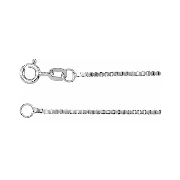 14K White Gold 1.0mm 18