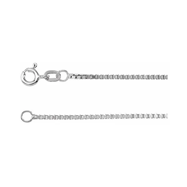 14K White Gold 1.3mm Diamond Cut 18