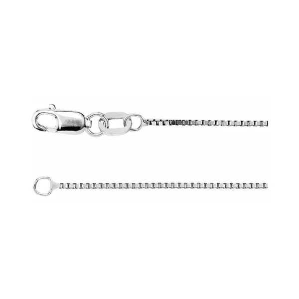 14K White Gold 0.75mm 18
