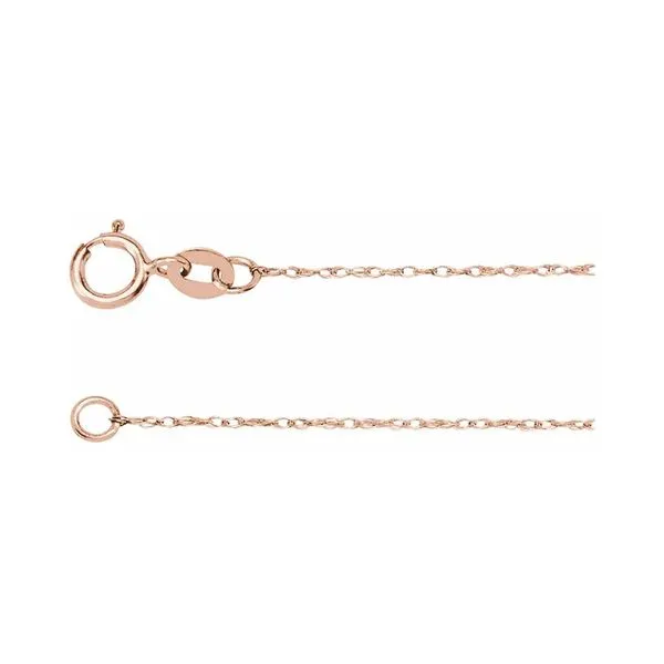 14K Rose Gold 0.75mm18