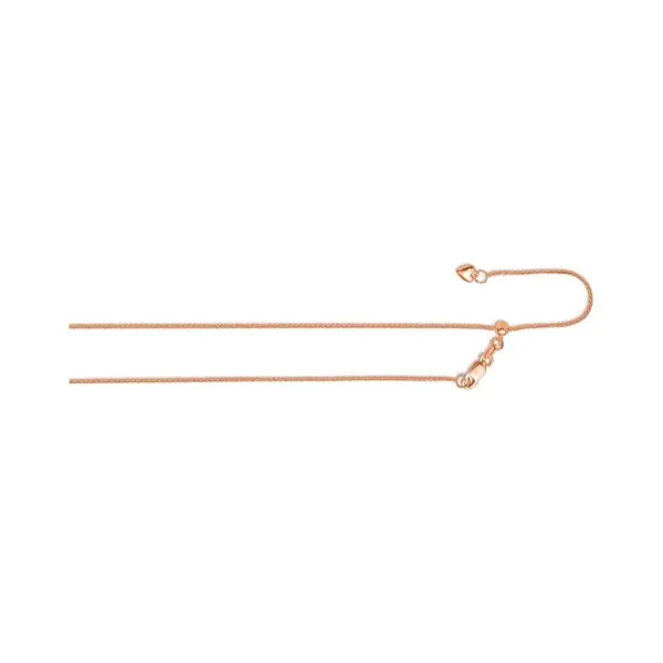 14K Rose Gold 1.00mm 22