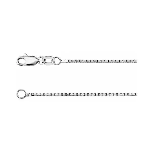 14K White Gold 1.0mm 18