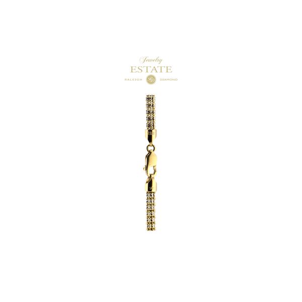 Estate 14K White & Yellow Gold Ladies Popcorn Style 18