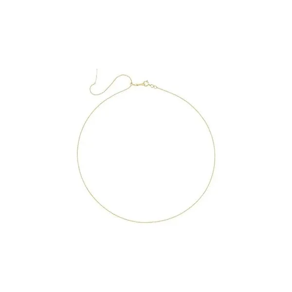 14K Yellow Gold 1mm Adjustable Threader Bead 16-22