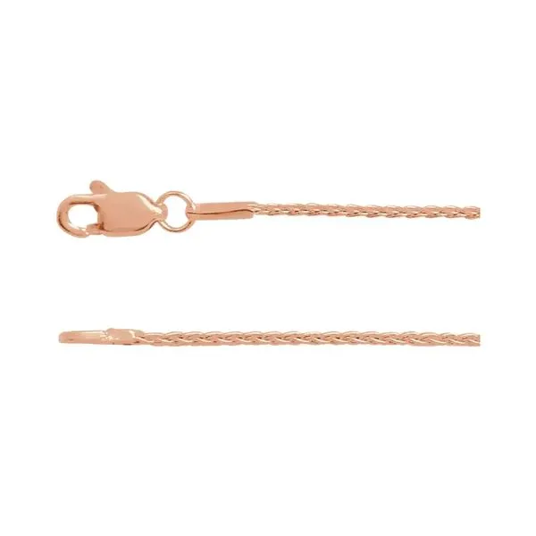14K Rose Gold 1.0mm 18