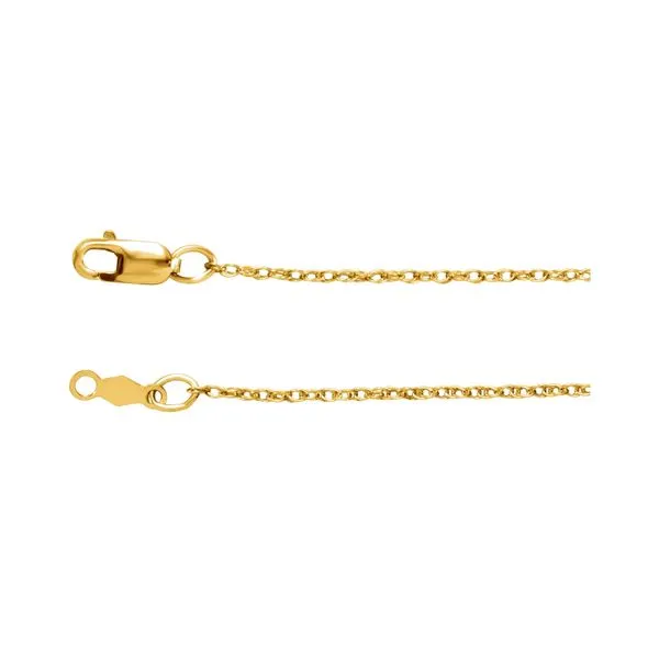 14K Yellow Gold 1.0mm 18