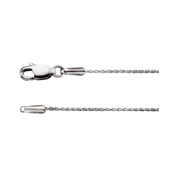 14K White Gold 0.8mm 18