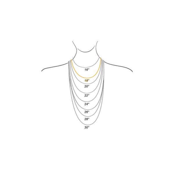 14K Yellow Gold 1.0mm 18