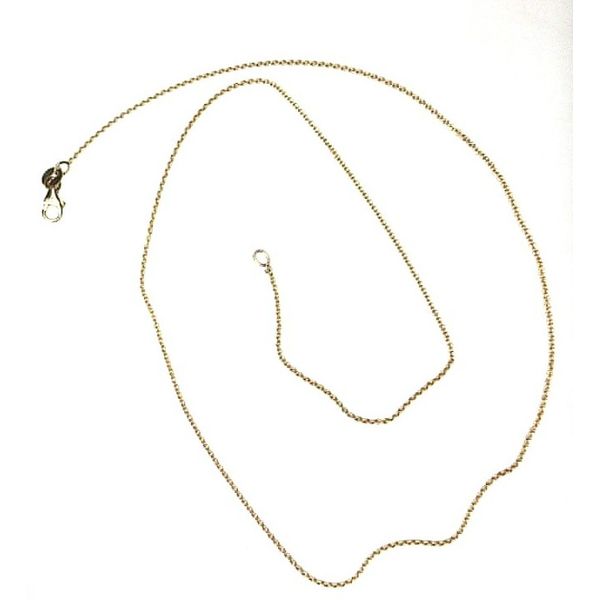 14K Yellow Gold Cable Link Chain 18