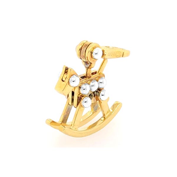 Estate Cartier 18K Yellow Gold Rocking Horse Charm Pendant Image 2 Raleigh Diamond Fine Jewelry Raleigh, NC