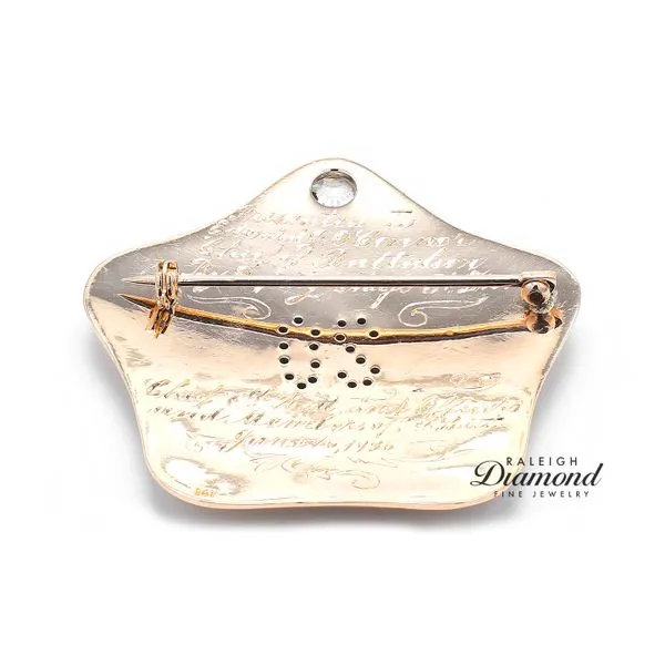 Estate 14K Yellow Gold Vintage 1936 NYFD Commemorative Badge Image 5 Raleigh Diamond Fine Jewelry Raleigh, NC