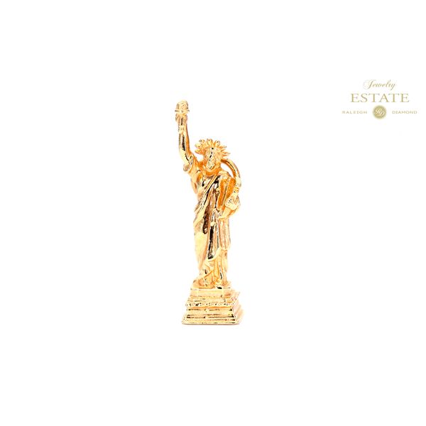 Estate 14K Yellow Gold Statue Of Liberty Charm Pendant Raleigh Diamond Fine Jewelry Raleigh, NC