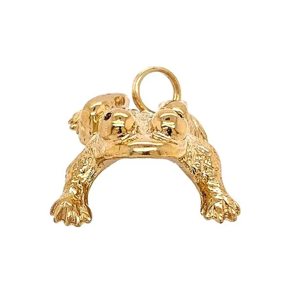 Estate 14K Yellow Gold Frog Charm/Pendant Image 3 Raleigh Diamond Fine Jewelry Raleigh, NC