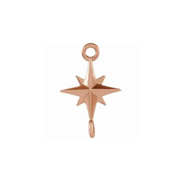 14K Rose Gold Small Star Link for Permanent Jewelry Raleigh Diamond Fine Jewelry Raleigh, NC