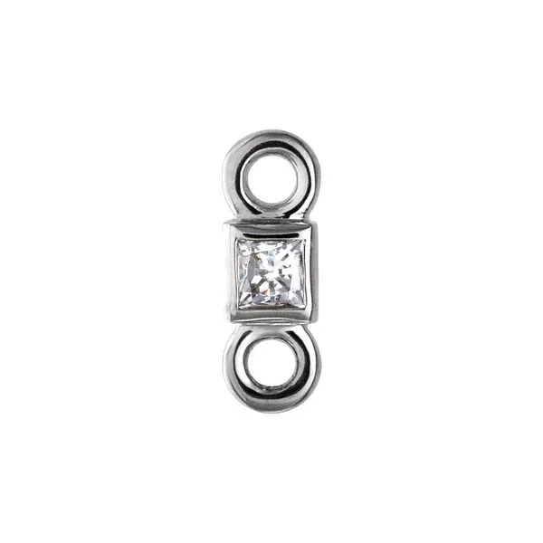 14K White Gold 0.03ctw Natural Diamond Link Raleigh Diamond Fine Jewelry Raleigh, NC
