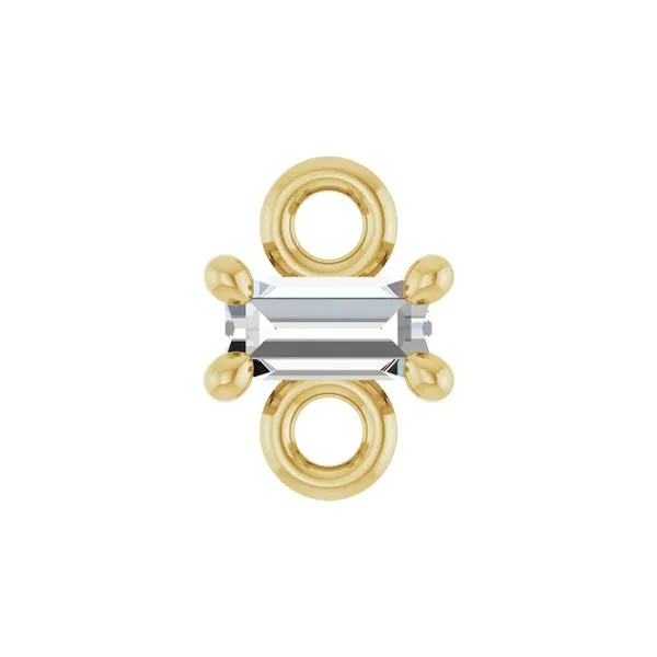 14K Yellow Gold 0.04ctw VS/G-H Lab Grown 4-Prong Diamond Link Raleigh Diamond Fine Jewelry Raleigh, NC