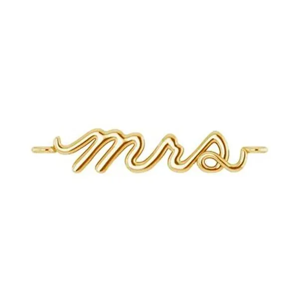 14K Yellow Gold 17.2x3.3 mm 