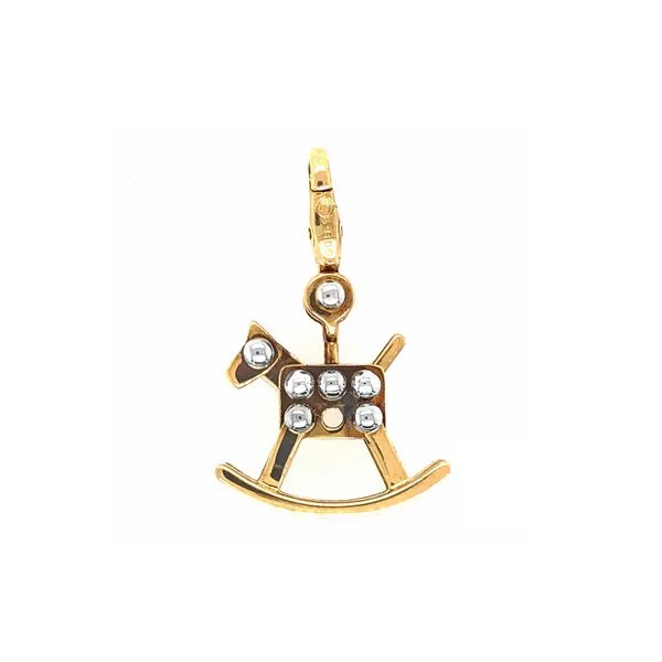 Estate Cartier 18K Yellow Gold Rocking Horse Charm Pendant Image 3 Raleigh Diamond Fine Jewelry Raleigh, NC