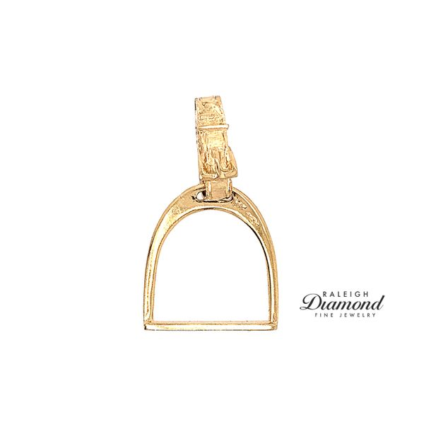 Estate 14K Yellow Gold Stirrup Charm Raleigh Diamond Fine Jewelry Raleigh, NC