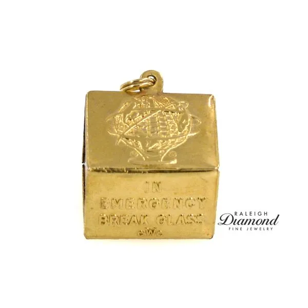 Estate 14K Yellow Gold Dollar Bill Charm From the 1965 World Fair Image 3 Raleigh Diamond Fine Jewelry Raleigh, NC